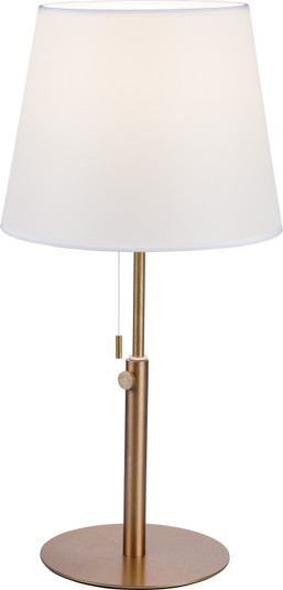 Vera One Light Table Lamp in Brushed Champagne (463|PT040033-BC/WH)