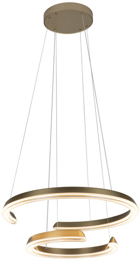 Solaire LED Pendant in Satin Antique Brass (463|PP121825-SAB)