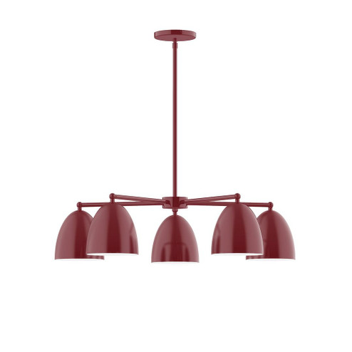 J-Series Five Light Chandelier in Barn Red (518|CHC417-55)