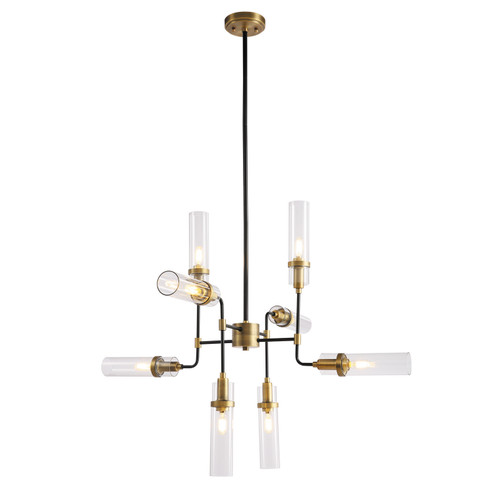 Sovana Eight Light Chandelier in Rembrandt brass (508|KCH0106-8ANB)