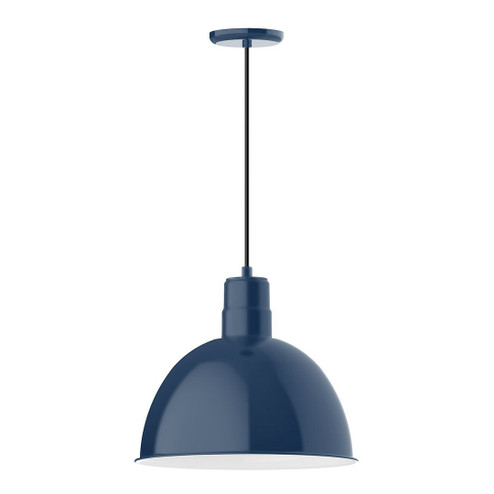 Deep Bowl One Light Pendant in Navy (518|PEB117-50-C22-G06)