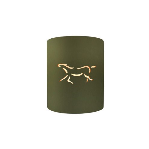 Sun Dagger One Light Outdoor Wall Sconce in Matte Green (102|CER-9010W-MGRN-HRSE)