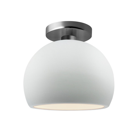 Radiance LED Semi-Flush Mount in Muted Yellow (102|CER-6350-MYLW-MBLK-LED1-700)
