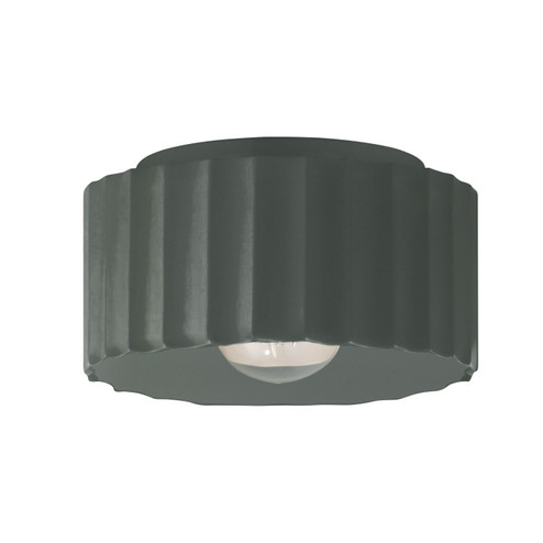 Radiance One Light Outdoor Flush Mount in Pewter Green (102|CER-6185W-PWGN)