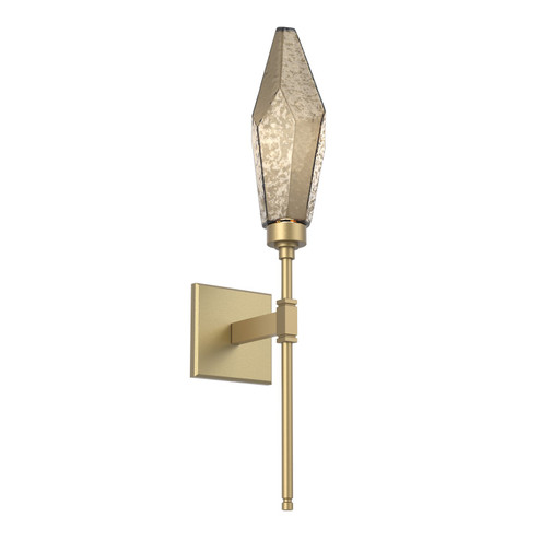 Rock Crystal LED Wall Sconce in Gilded Brass (404|IDB0050-07-GB-CB-L1)