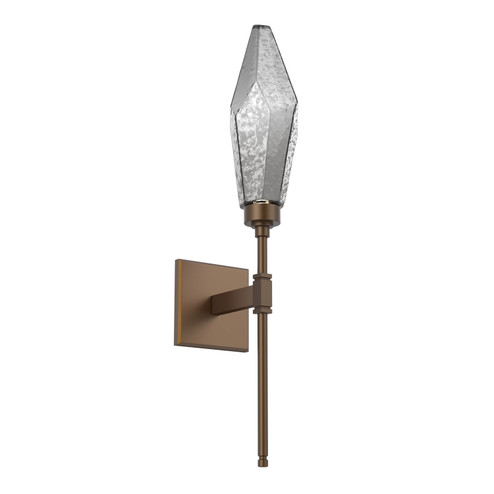 Rock Crystal LED Wall Sconce in Flat Bronze (404|IDB0050-07-FB-CS-L3)