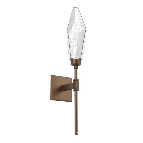 Rock Crystal LED Wall Sconce in Flat Bronze (404|IDB0050-07-FB-CC-L3)