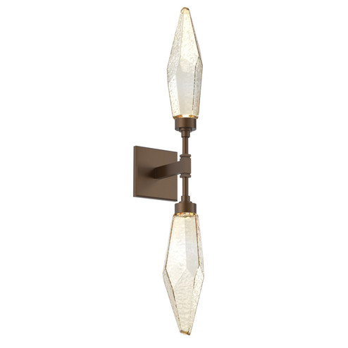 Rock Crystal LED Wall Sconce in Flat Bronze (404|IDB0050-02-FB-CA-L1)