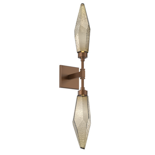 Rock Crystal LED Wall Sconce in Burnished Bronze (404|IDB0050-02-BB-CB-L3)
