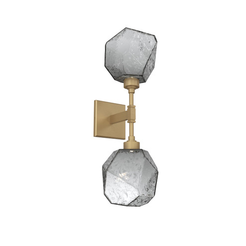 Gem LED Wall Sconce in Gilded Brass (404|IDB0039-02-GB-S-L1)