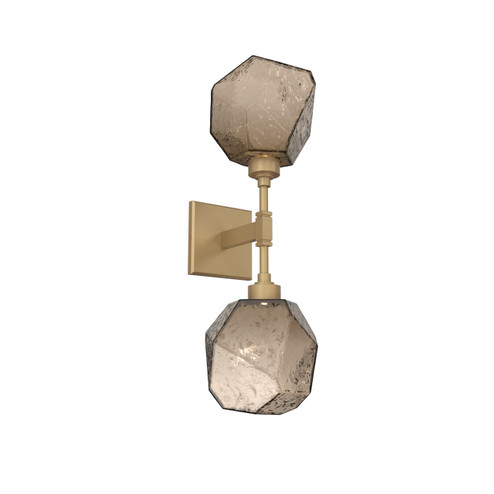 Gem LED Wall Sconce in Gilded Brass (404|IDB0039-02-GB-B-L1)