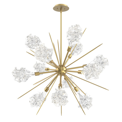 Blossom LED Starburst in Gilded Brass (404|CHB0059-0A-GB-BC-001-L1)