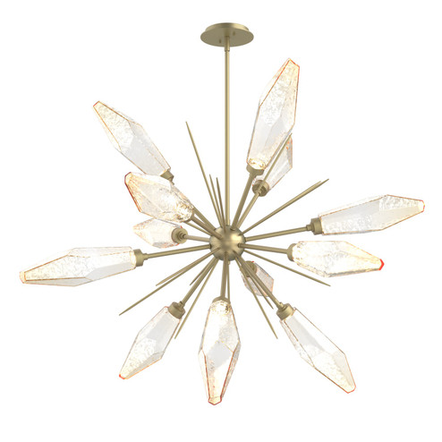 Rock Crystal LED Starburst in Gilded Brass (404|CHB0050-0A-GB-CA-001-L1)