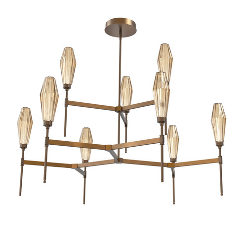 Aalto LED Chandelier in Flat Bronze (404|CHB0049-54-FB-RB-001-L3)