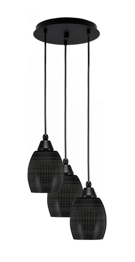 Array Three Light Pendalier in Matte Black (200|1818-MB-4029)