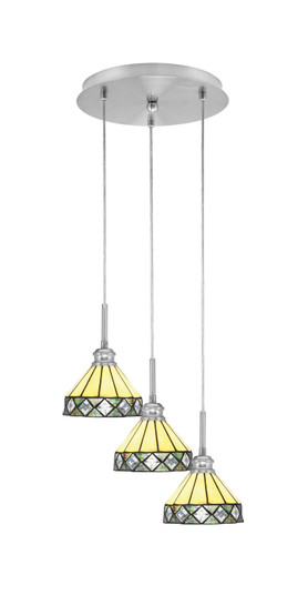 Array Three Light Pendalier in Brushed Nickel (200|1818-BN-9405)