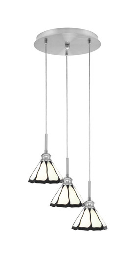 Array Three Light Pendalier in Brushed Nickel (200|1818-BN-9125)