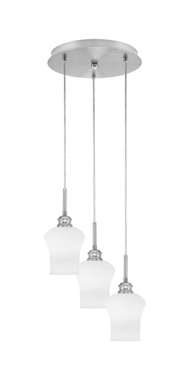 Array Three Light Pendalier in Brushed Nickel (200|1818-BN-681)