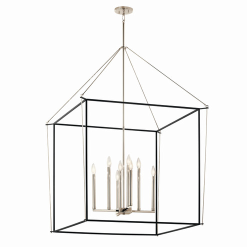 Eisley Eight Light Foyer Pendant in Polished Nickel (12|52629PN)