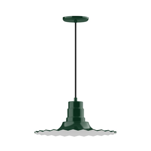 Radial One Light Pendant in Forest Green (518|PEB159-42-C22-G05)