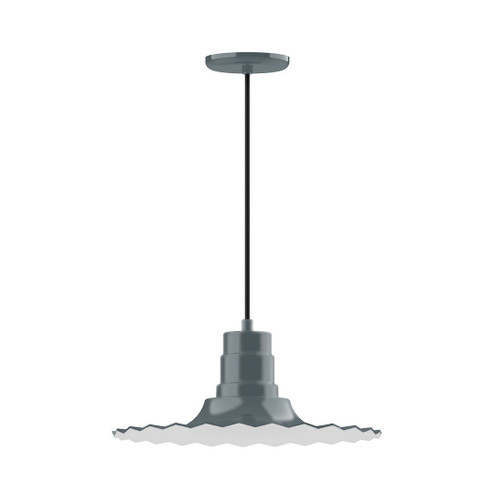 Radial One Light Pendant in Slate Gray (518|PEB159-40-C04-G05)