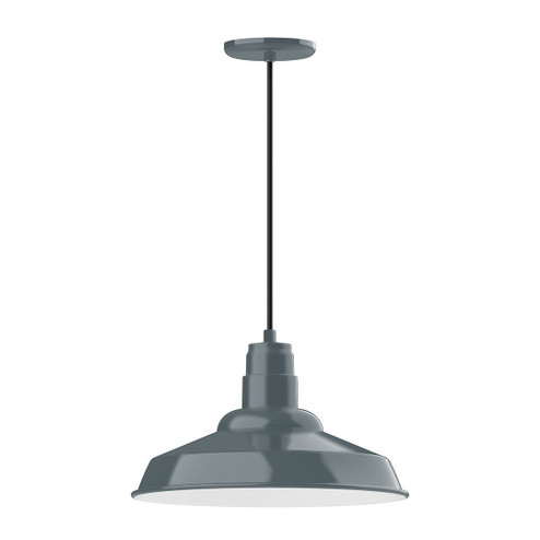 Warehouse One Light Pendant in Slate Gray (518|PEB184-40-W16)