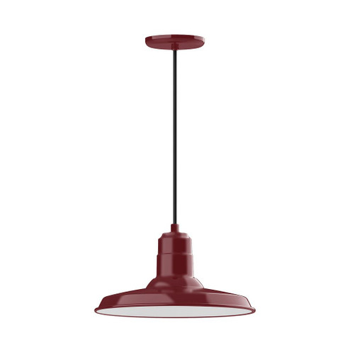 Warehouse One Light Pendant in Barn Red (518|PEB183-55-C20-G06)