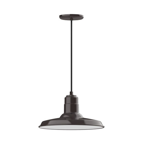 Warehouse One Light Pendant in Architectural Bronze (518|PEB183-51-C21-G05)