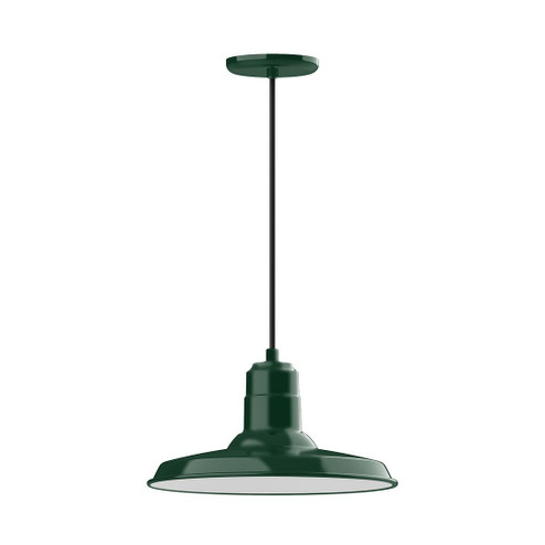 Warehouse LED Pendant in Forest Green (518|PEB183-42-W14-L13)