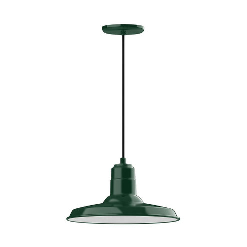 Warehouse One Light Pendant in Forest Green (518|PEB183-42-C04-G06)