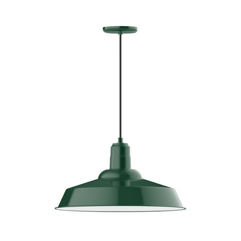Warehouse LED Pendant in Forest Green (518|PEB186-42-C26-L14)