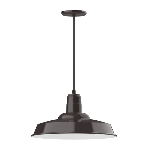 Warehouse One Light Pendant in Architectural Bronze (518|PEB185-51-C23-W18)