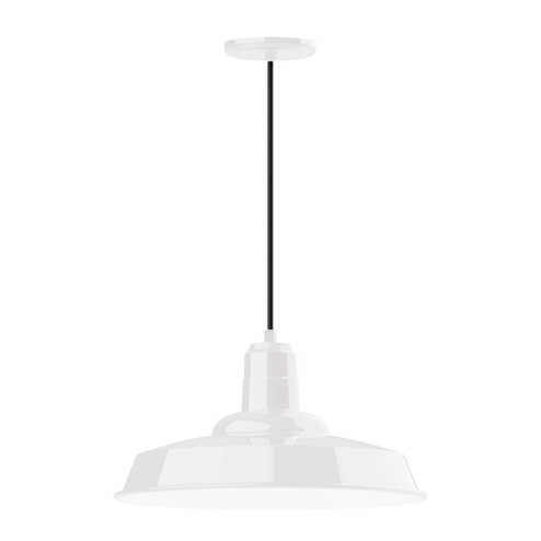 Warehouse One Light Pendant in White (518|PEB185-44-C25)