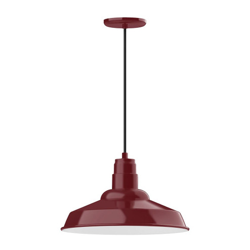 Warehouse One Light Pendant in Barn Red (518|PEB184-55-C01-W16)