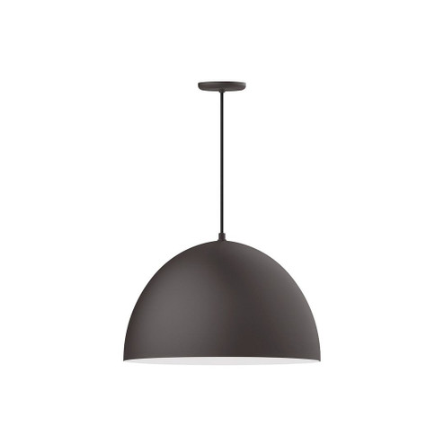 XL Choices One Light Pendant in Bronze Matte with White Interior (518|PEB213-57-44-C26)