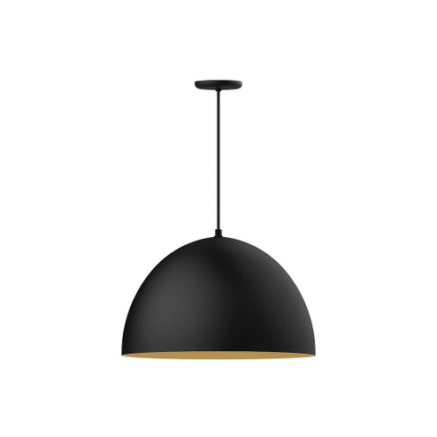 XL Choices LED Pendant in Black with Gold Matte Interior (518|PEB213-41-75-L14)