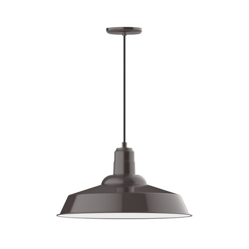 Warehouse One Light Pendant in Architectural Bronze (518|PEB186-51-G06)