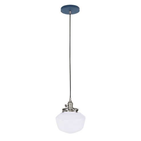 Uno One Light Pendant in Navy with Brushed Nickel (518|PEB413-50-96-C27)