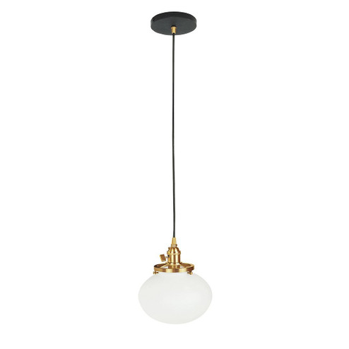 Uno One Light Pendant in Black with Brushed Brass (518|PEB411-41-91-C27)