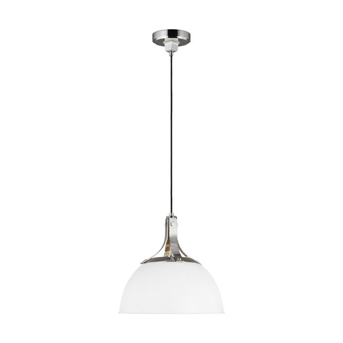 Logan One Light Pendant in Polished Nickel (454|TP1061PN/MWT)