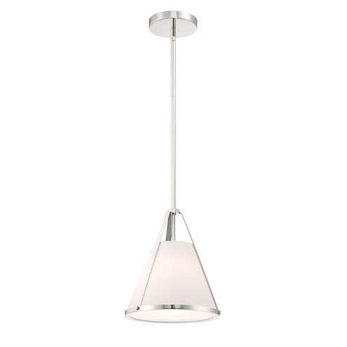 Fulton One Light Pendant in Polished Nickel (60|FUL-900-PN)