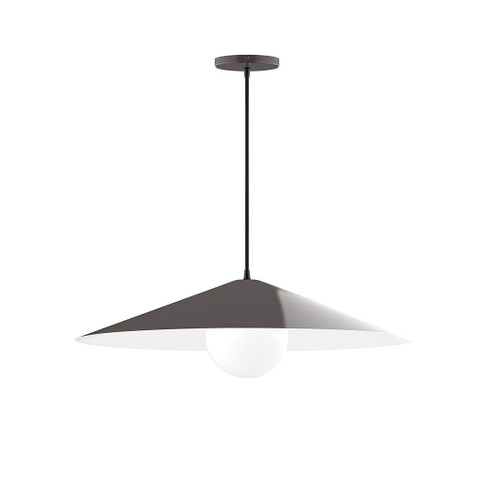 Axis One Light Pendant in Architectural Bronze (518|PEB429-G15-51-C16)