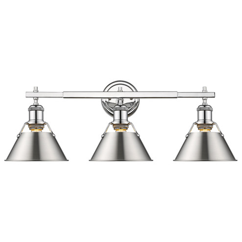 Orwell CH Three Light Bath Vanity in Chrome (62|3306-BA3 CH-PW)