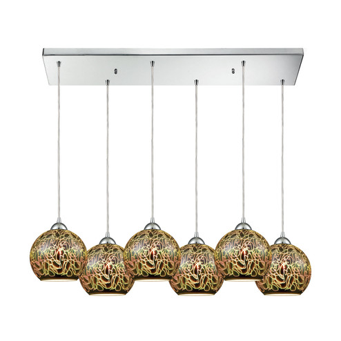 Illusions Six Light Pendant in Polished Chrome (45|10518/6RC)