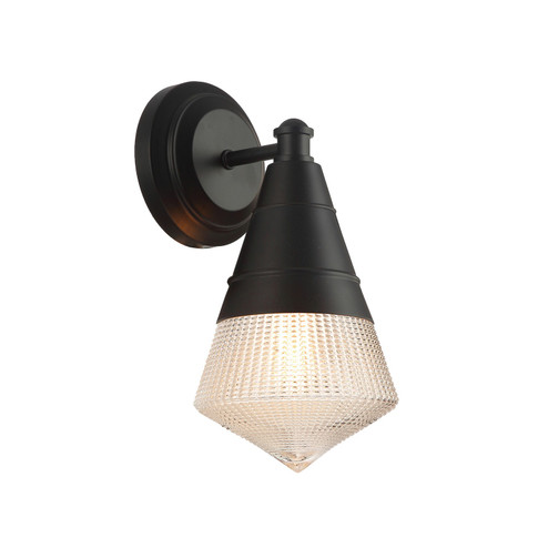 Hargreaves One Light Wall Sconce in Black (16|10391PRBK)