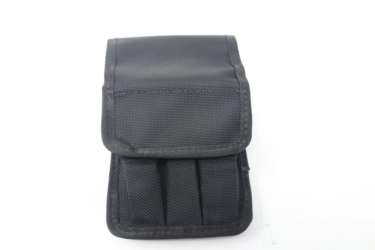 TUFF - 3 INLINE MAG POUCH FOR DOUBLE STACK MAGS, BLACK (7063-NYV-2 ...
