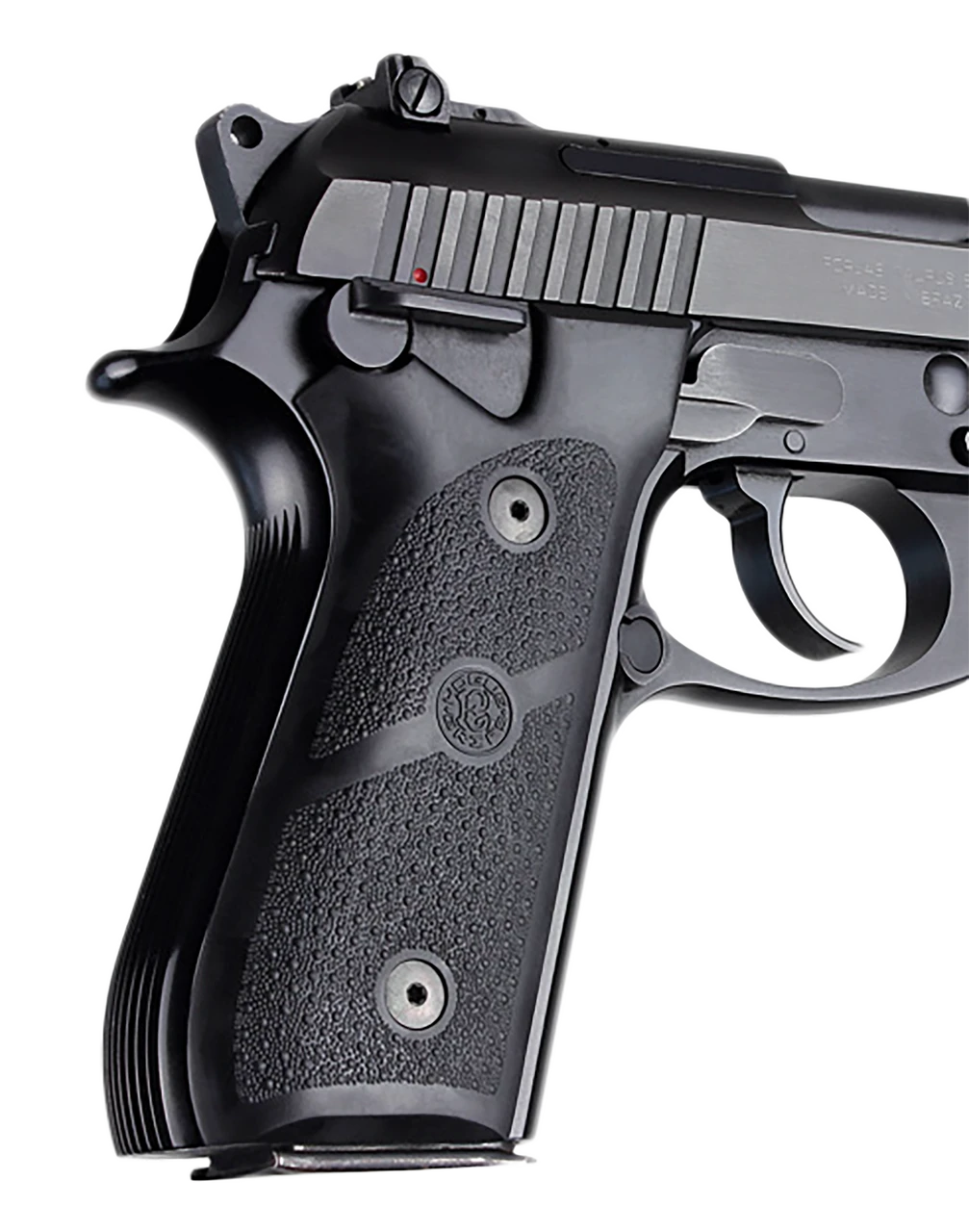 Hogue 99010 Grip Panels Black Rubber for Taurus PT-92, PT-99 ...