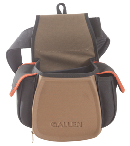Allen 8306 Eliminator Pro Double Compartment Shooting Bag Black w/Coffee & Copper Accents, Elastic Loops, Side Pockets & D-Ring 7" x 4.75" x 12" Exterior Dimensions Allen 8306 Eliminator Pro Double Compartment Shooting Bag Black w/Coffee & Copper Accents, Elastic Loops, Side Pockets & D-Ring 7" x 4.75" x 12" Exterior Dimensions