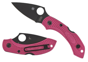 Spyderco C28FPPNS30VBK2 Dragonfly 2  2.30" Folding Plain Black TiCN CPM S30V SS Blade/Pink Textured w/Black Accents FRN Handle Includes Pocket Clip                                                      Spyderco C28FPPNS30VBK2 Dragonfly 2  2.30" Folding Plain Black TiCN CPM S30V SS Blade/Pink Textured w/Black Accents FRN Handle Includes Pocket Clip