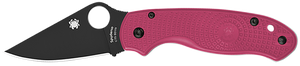 Spyderco C223PNBK Para 3 Lightweight Breast Cancer EDC 2.93" Folding Plain Black DLC BD1N SS Blade, Pink Textured FRN Handle                                                                             Spyderco C223PNBK Para 3 Lightweight Breast Cancer EDC 2.93" Folding Plain Black DLC BD1N SS Blade, Pink Textured FRN Handle
